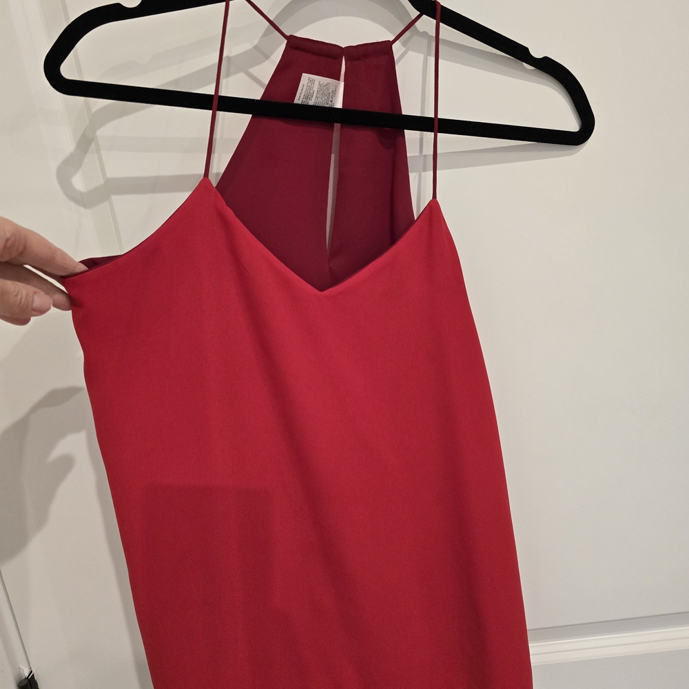 Express Vibrant Red Camisole Top, Reversivle, XS, Layer, Minimalist, Capsule Pc - Picture 4 of 7